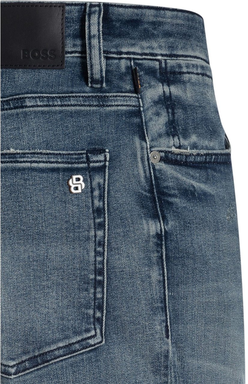 Boss Heren Jeans Blauw