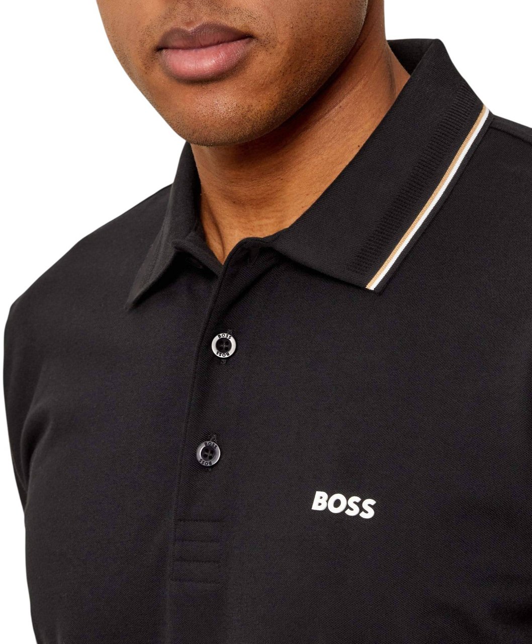Boss Heren Polo Zwart