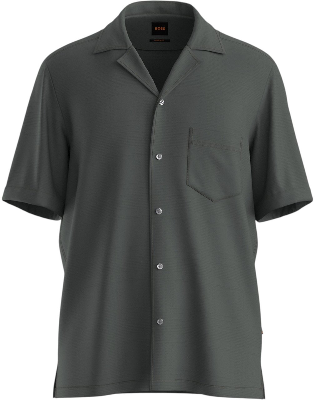 Boss Heren Overhemd Grijs