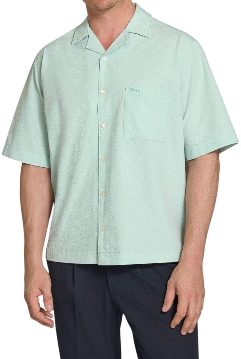 Boss Heren Overshirt Groen