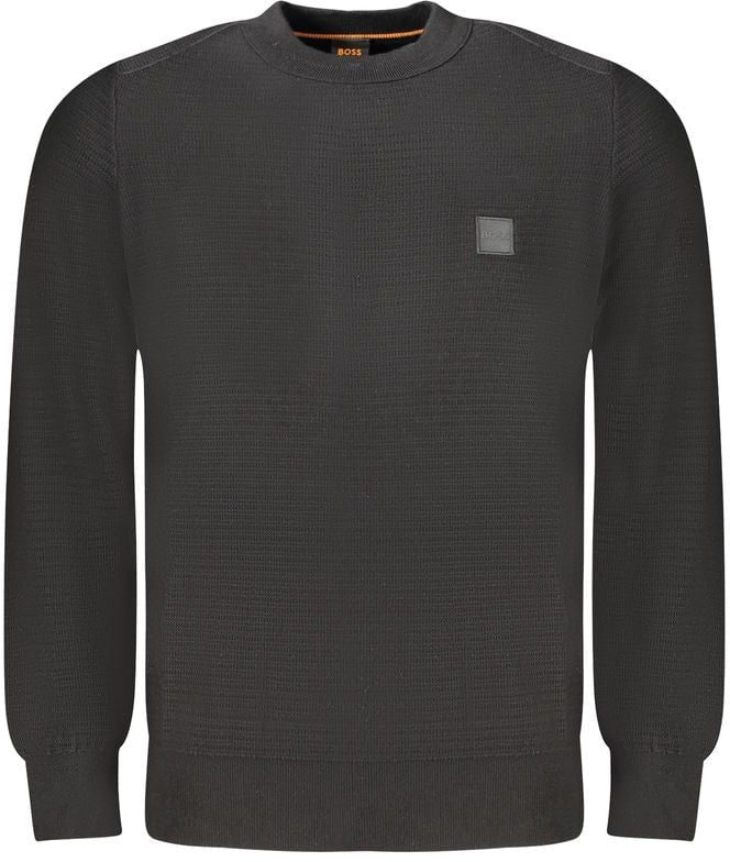 Boss Hugo Boss Black Cotton Men Sweater Wit