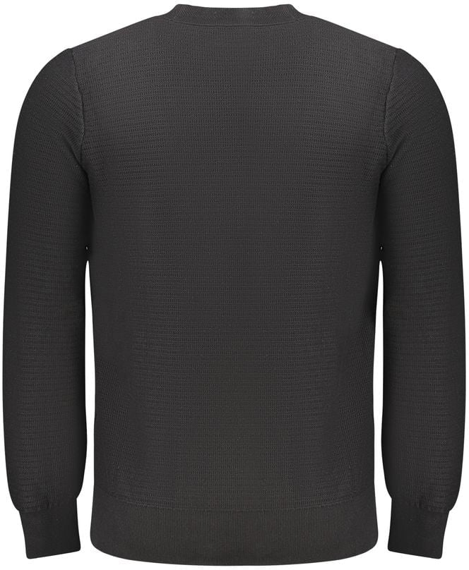 Boss Hugo Boss Black Cotton Men Sweater Wit