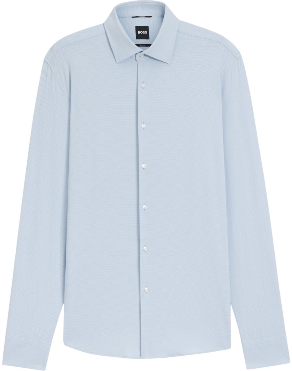 Boss Heren Overhemd Blauw