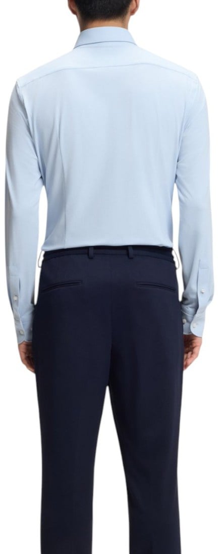 Boss Heren Overhemd Blauw