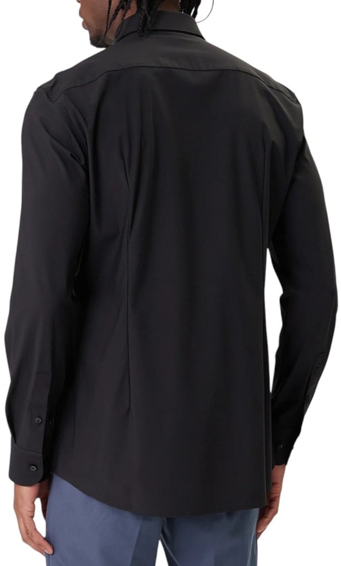 Boss Heren Overhemd Zwart