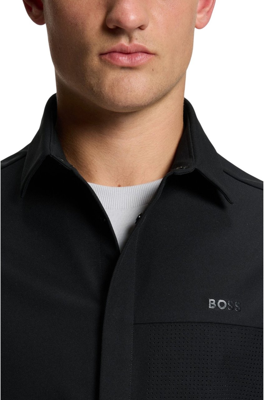 Boss Heren Overshirt Zwart