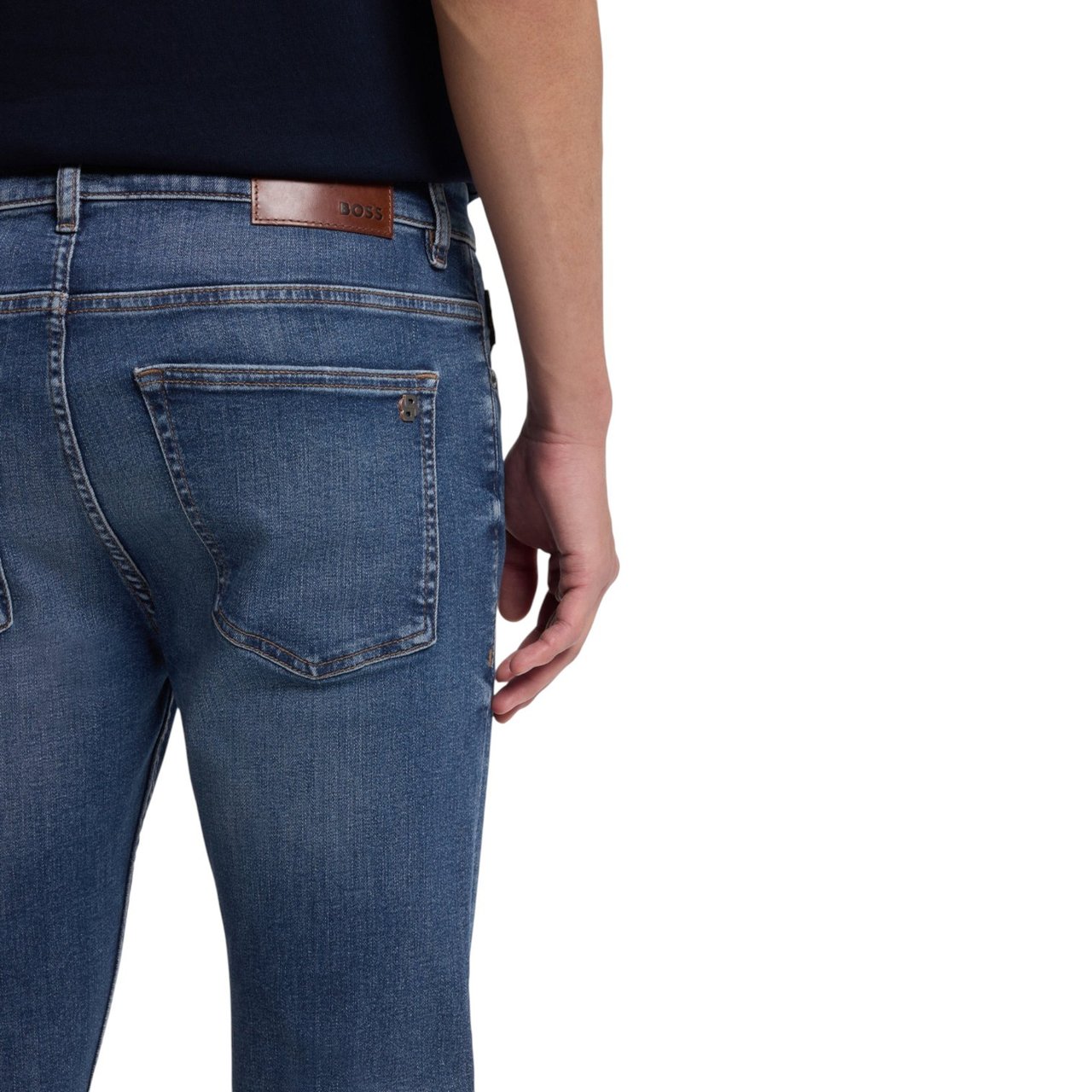 Boss Heren Jeans Blauw