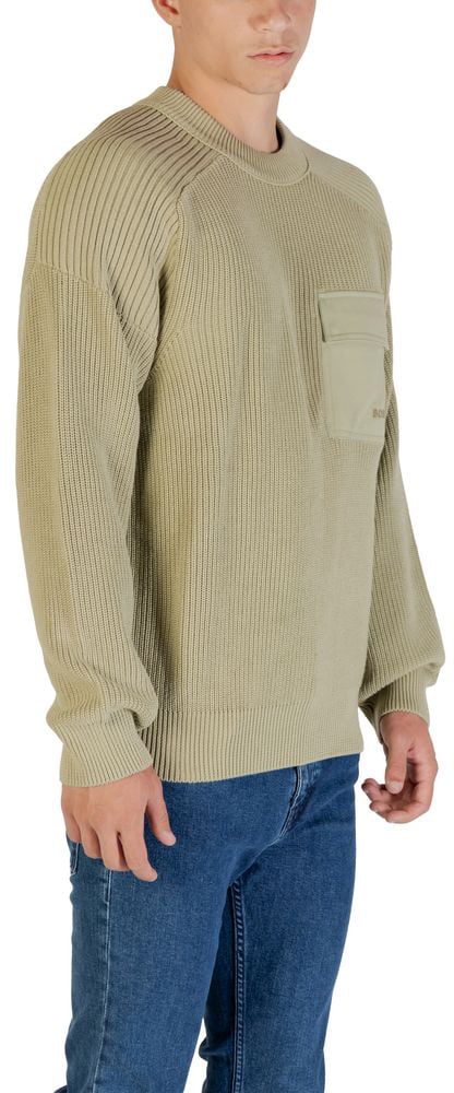 Boss Hugo Boss Green Cotton Sweatshirt Groen