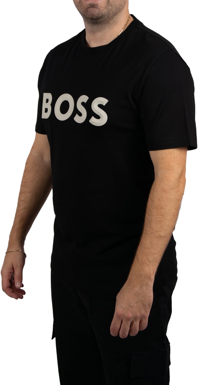 Boss BOSS Tee Iconic Zone Zwart
