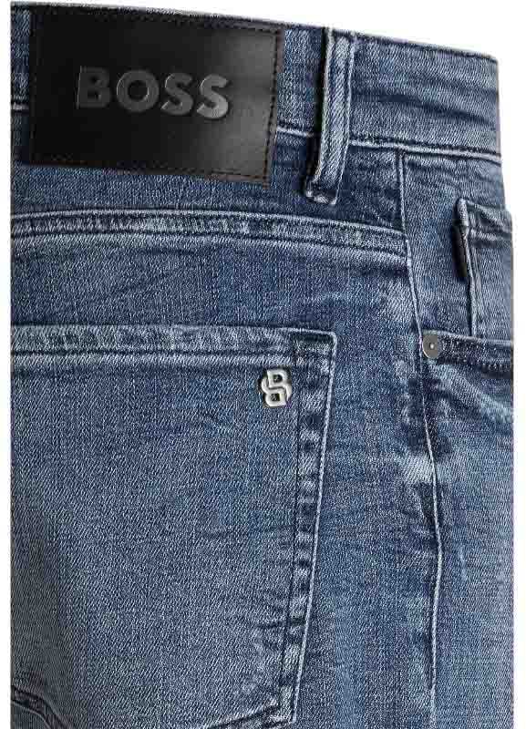 Boss Heren Jeans Blauw