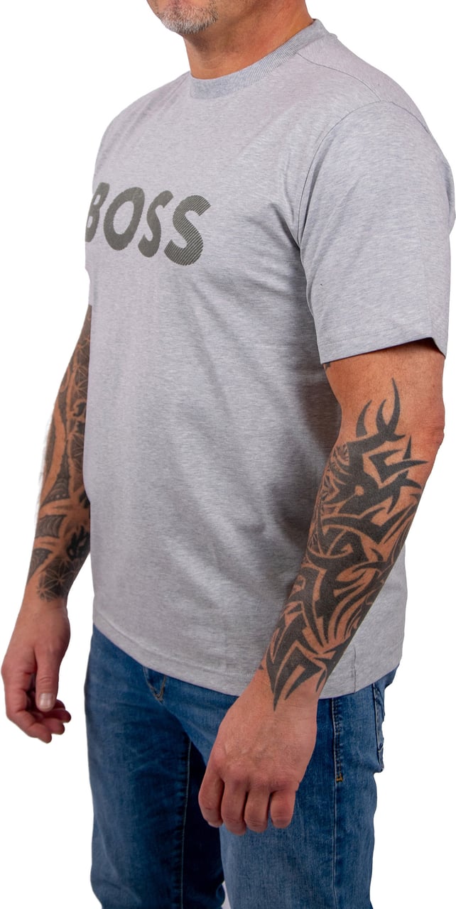 BOSS TS_Iconic Logo Grijs