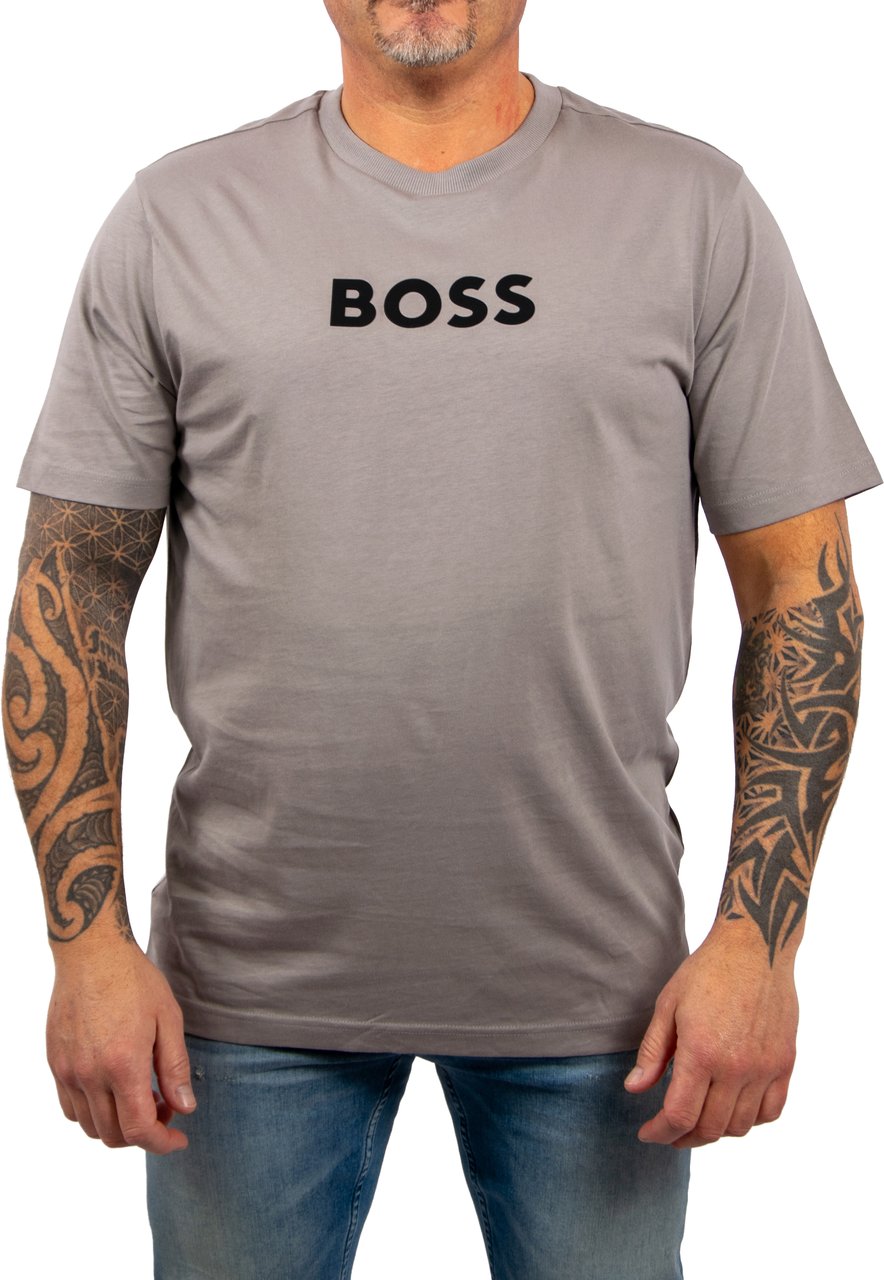 BOSS TS_Logo Grijs
