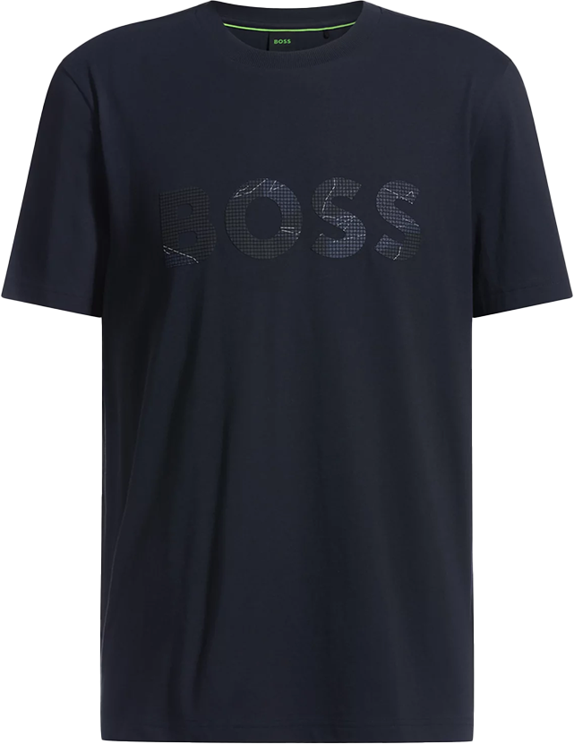 Boss BOSS Tee Logo Glamping Blauw