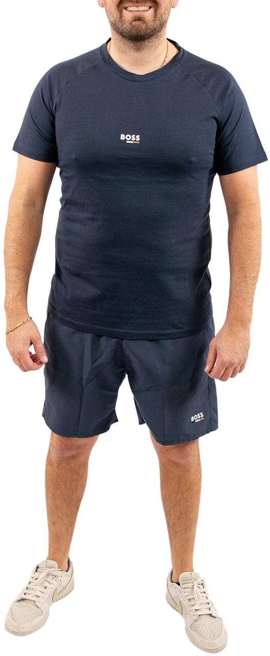 BOSS T-Shirt RN Slim Fit Blauw