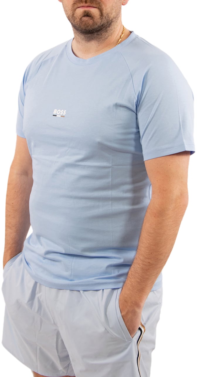 BOSS T-Shirt RN Slim Fit Blauw