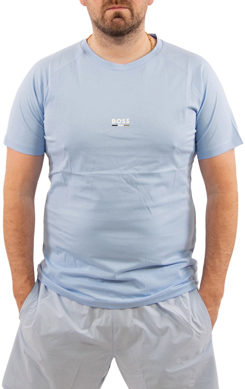 BOSS T-Shirt RN Slim Fit Blauw