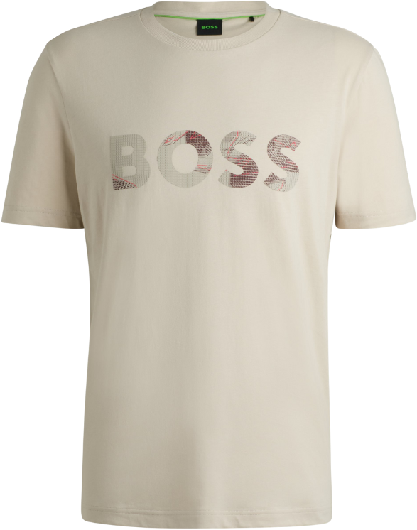 Boss BOSS Tee Logo Glamping Beige