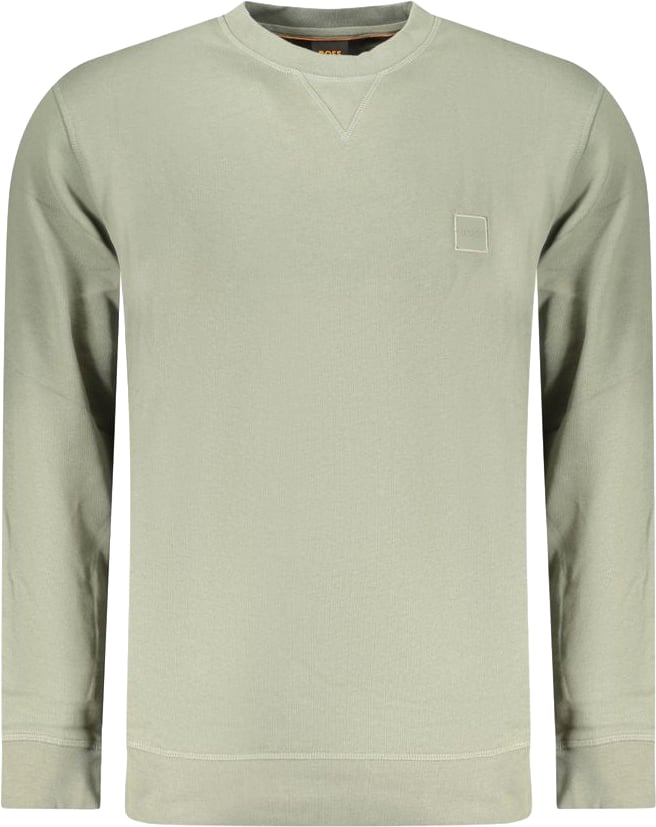 Boss Hugo Boss Verde Cotton Men Sweatshirt Groen