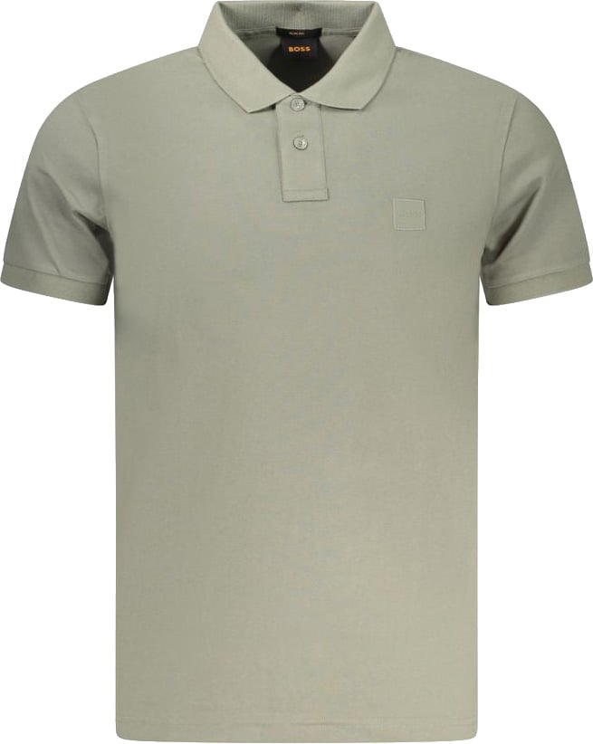Boss Hugo Boss Verde Cotton Men Polo Groen