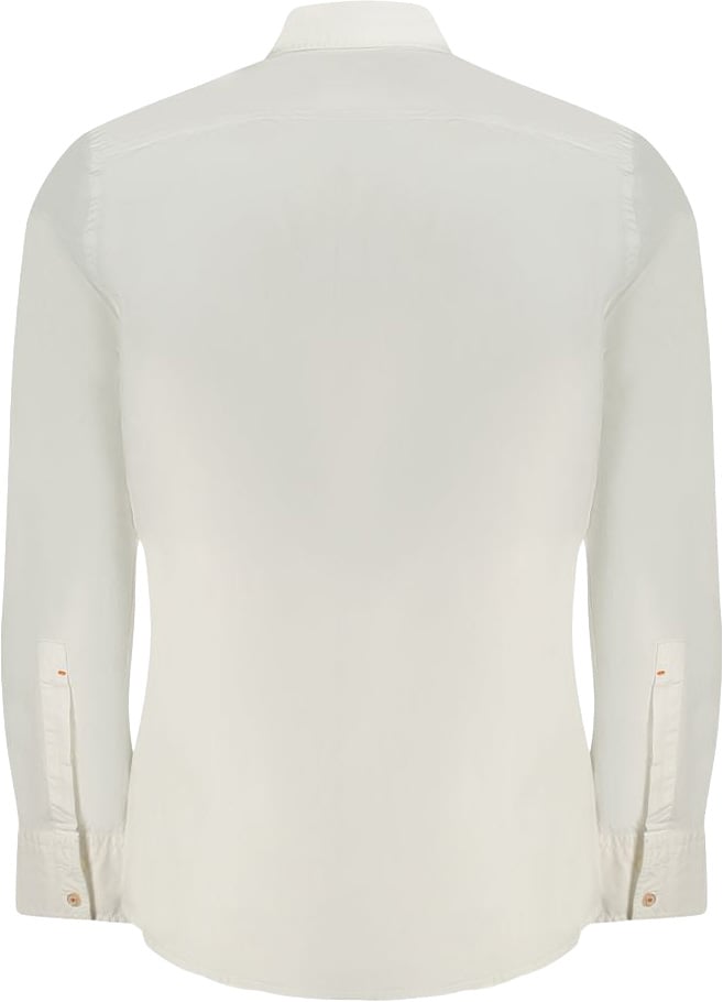 Boss Hugo Boss White Cotton Men Shirt Wit