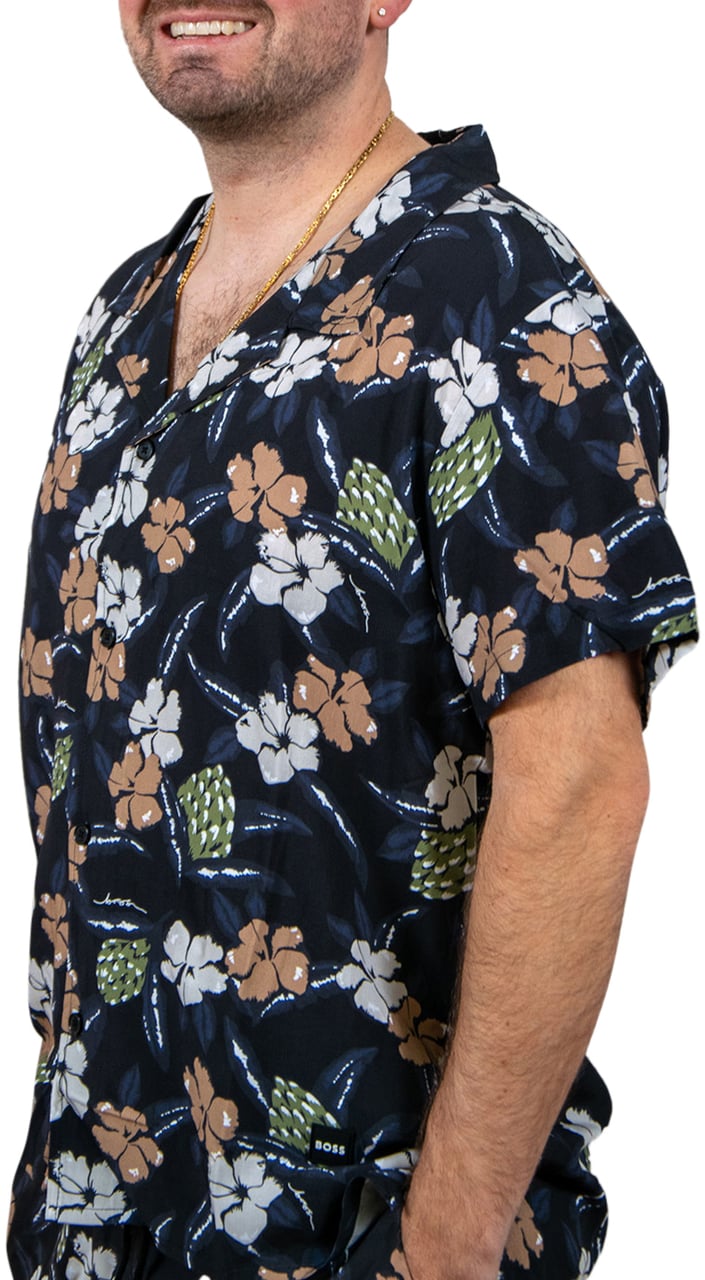 Boss BOSS Beach Shirt Zwart