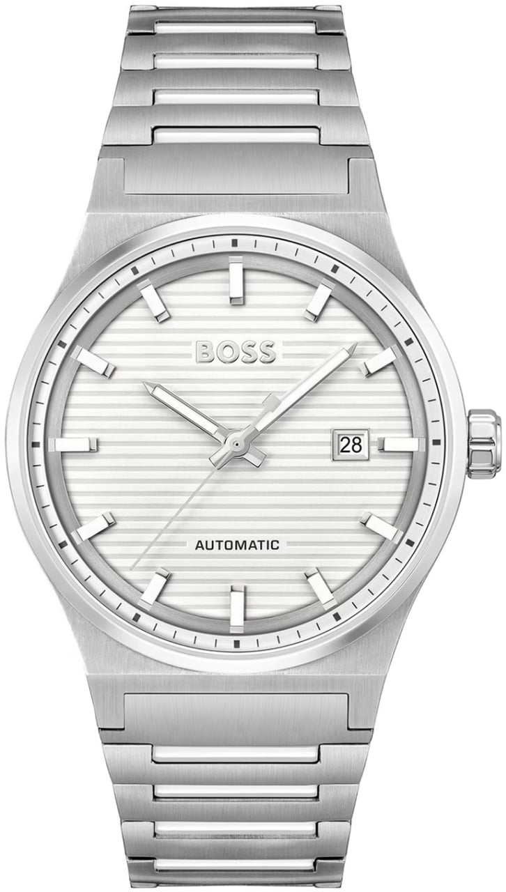 BOSS HB1514186 CANDOR AUTOMATIC Herenhorloge 41mm Zilver