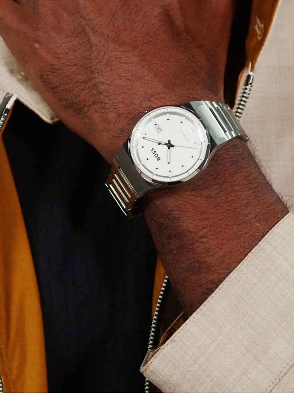 BOSS HB1514186 CANDOR AUTOMATIC Herenhorloge 41mm Zilver