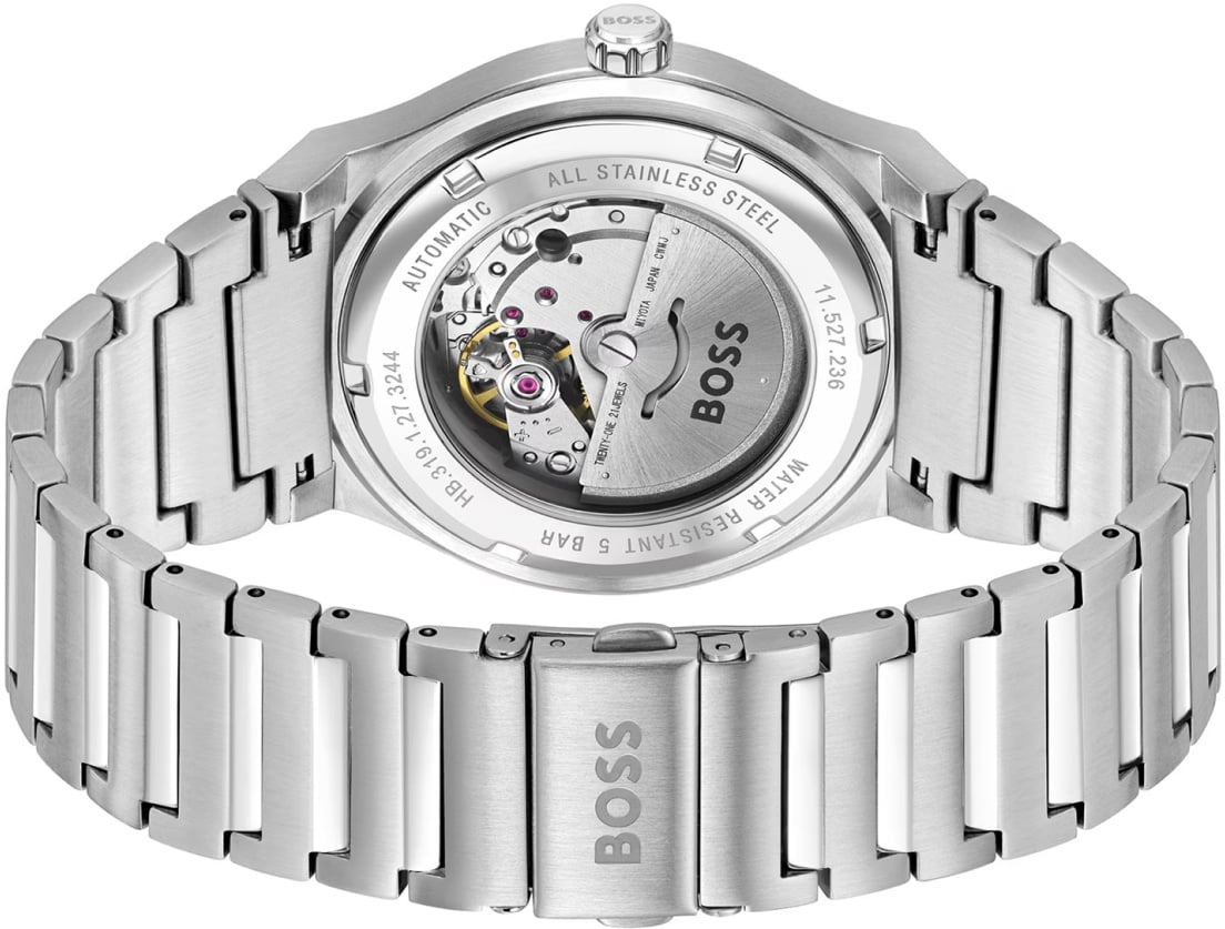 BOSS HB1514186 CANDOR AUTOMATIC Herenhorloge 41mm Zilver