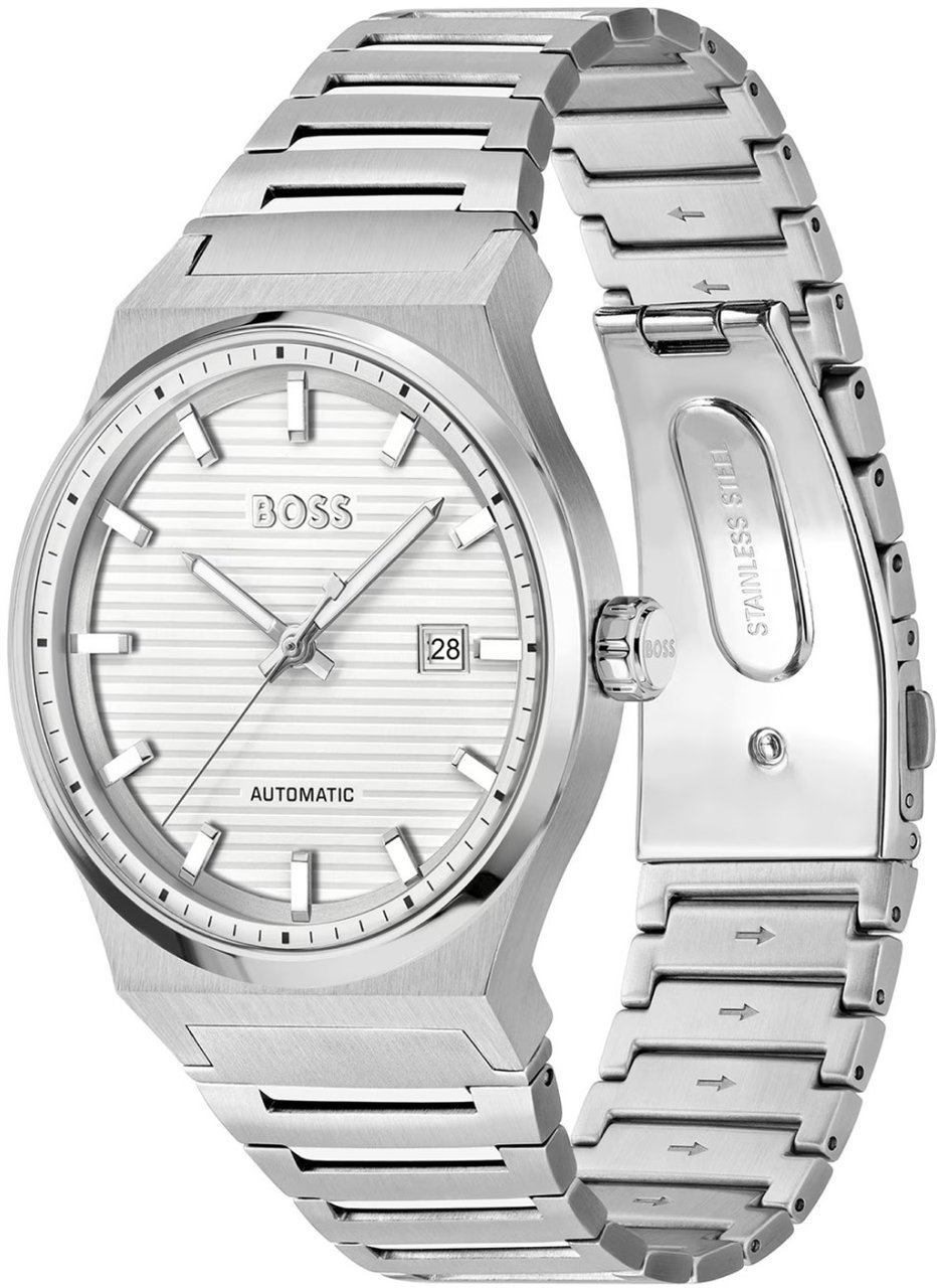 BOSS HB1514186 CANDOR AUTOMATIC Herenhorloge 41mm Zilver