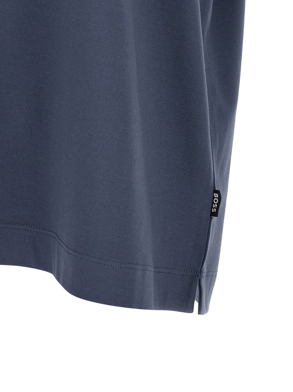 Boss Hugo Boss Blue Cotton T-Shirt Blauw