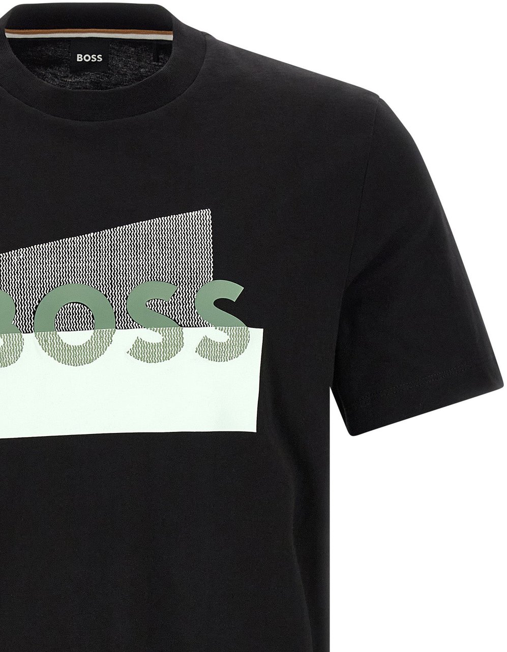 Boss Hugo Boss Black Cotton T-Shirt Zwart