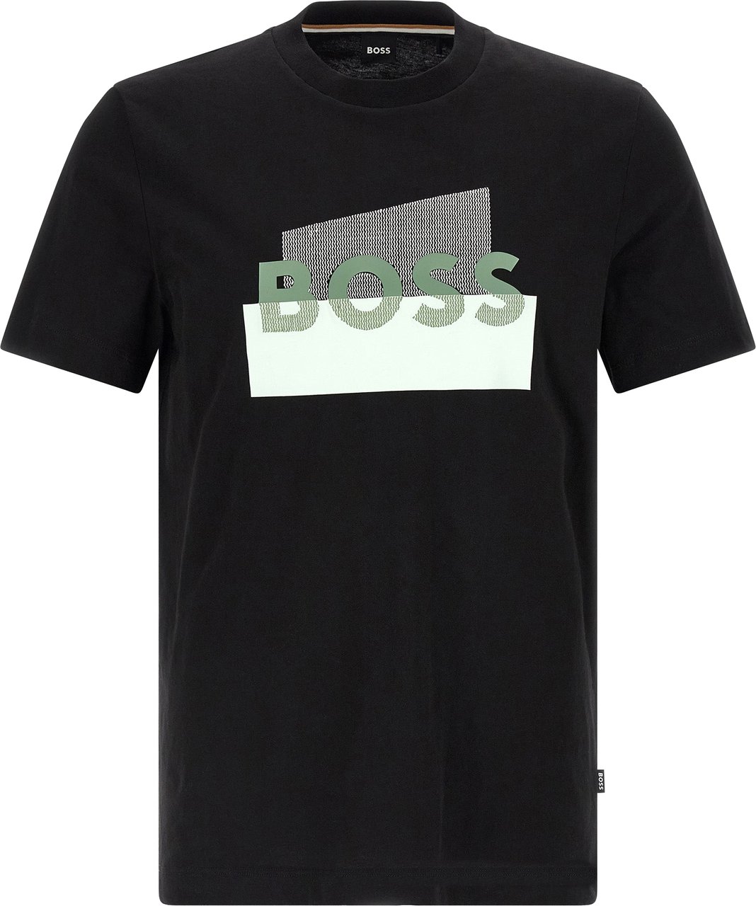 Boss Hugo Boss Black Cotton T-Shirt Zwart