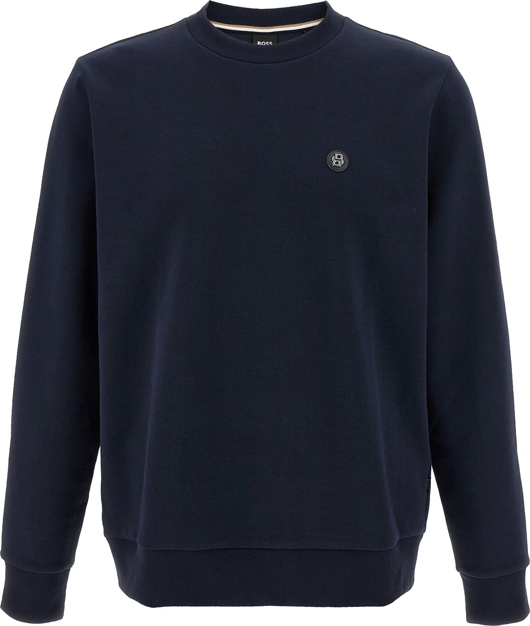 Boss Hugo Boss Blue Cotton Sweatshirt Blauw