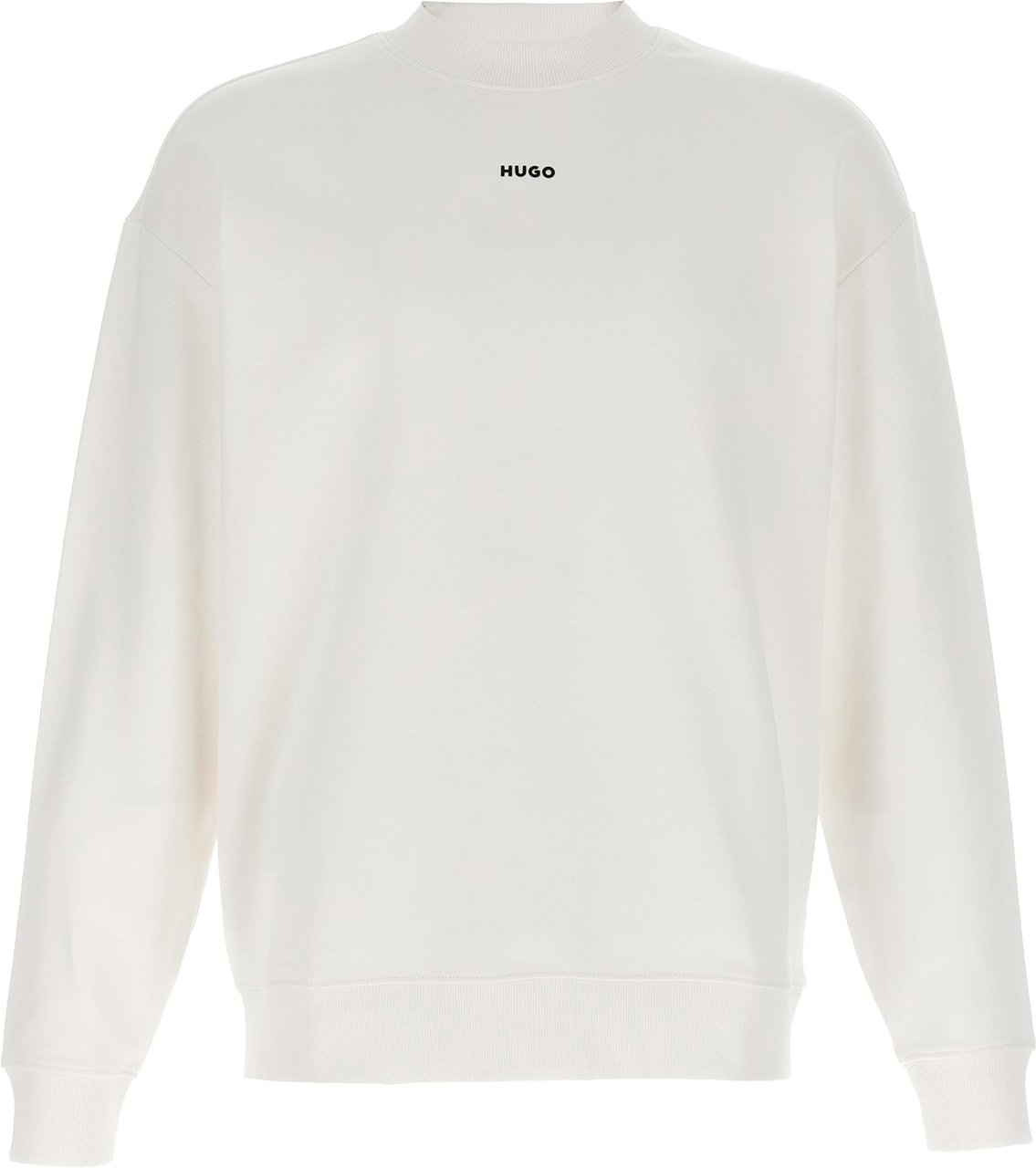 Boss Hugo Boss White Cotton Sweatshirt Wit