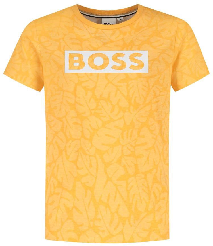 Boss T-shirt Korte Mouwen Oranje