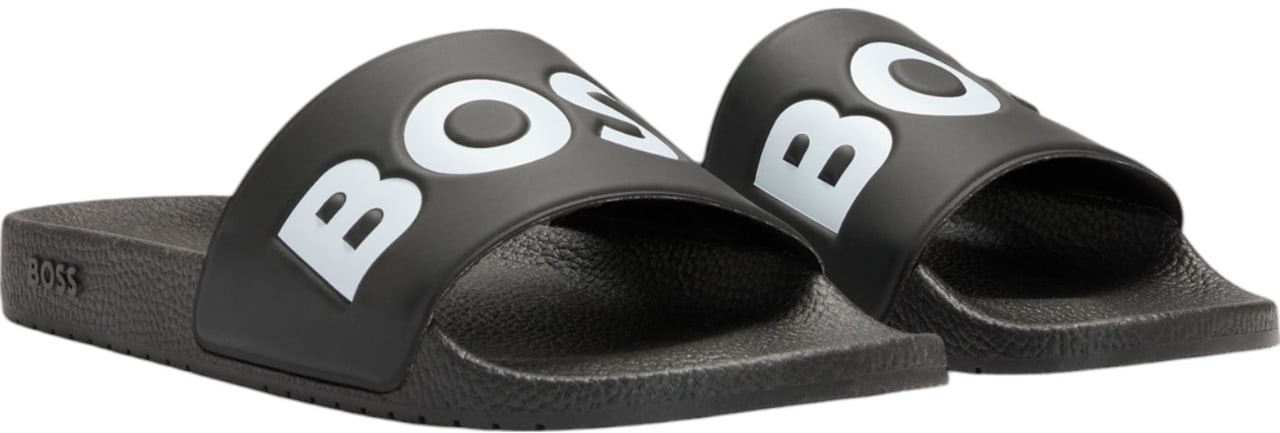 Boss Heren Slippers Zwart