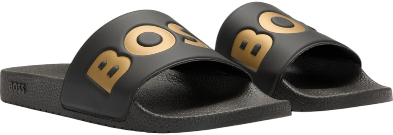 Boss Heren Slippers Zwart