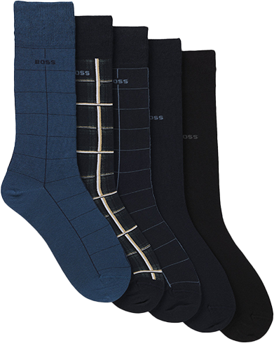 Boss BOSS 5 Paar Giftset Blauw