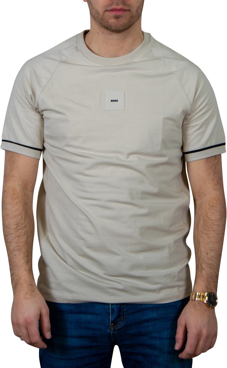 BOSS Tee Rib AC Beige
