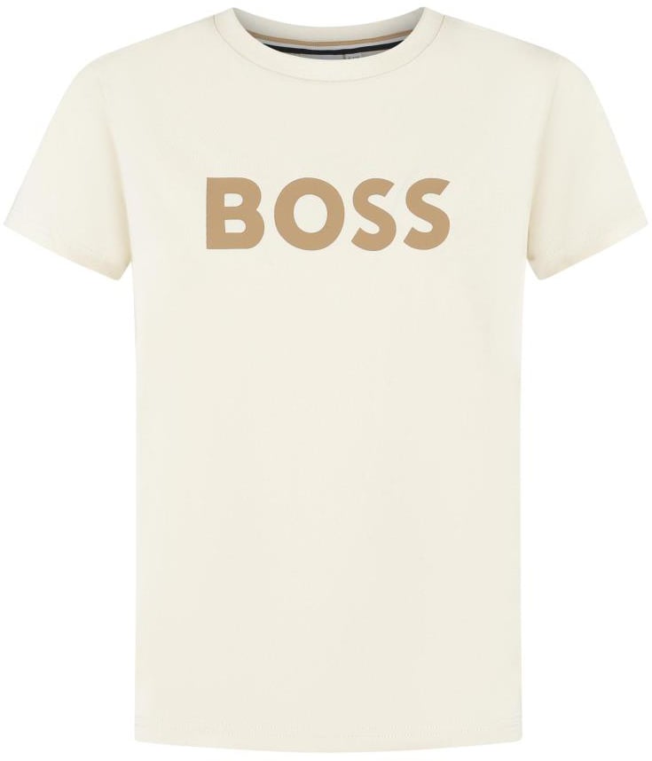 Boss T-shirt Korte Mouwen Beige