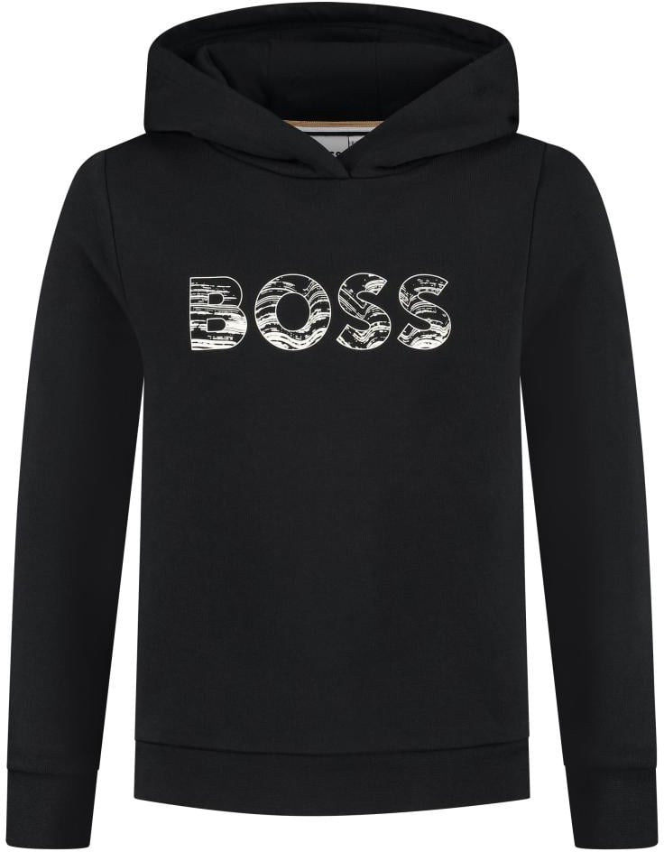 Boss Sweater Met Kap Zwart