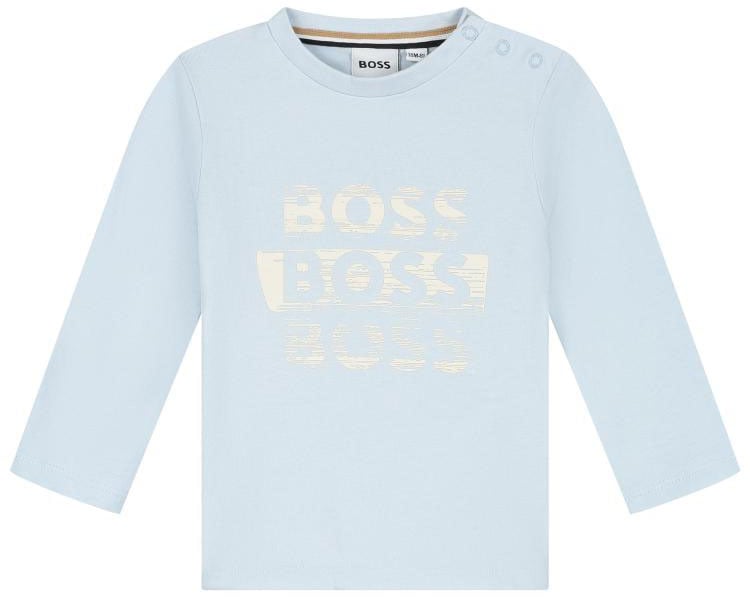 Boss T-shirt Lange Mouwen Blauw