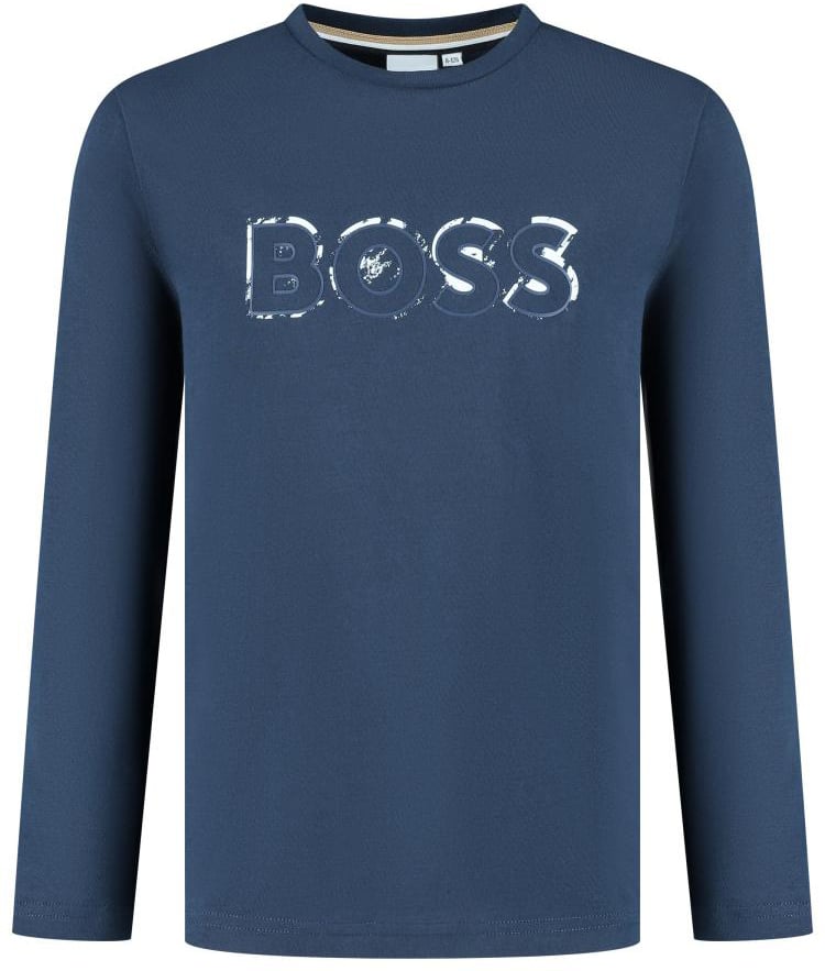 Boss T-shirt Lange Mouwen Blauw