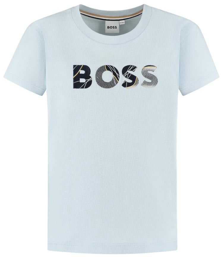 Boss T-shirt Korte Mouwen Blauw