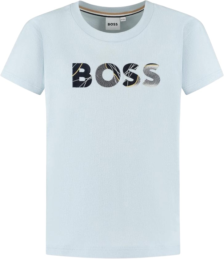 Boss T-shirt Korte Mouwen Blauw