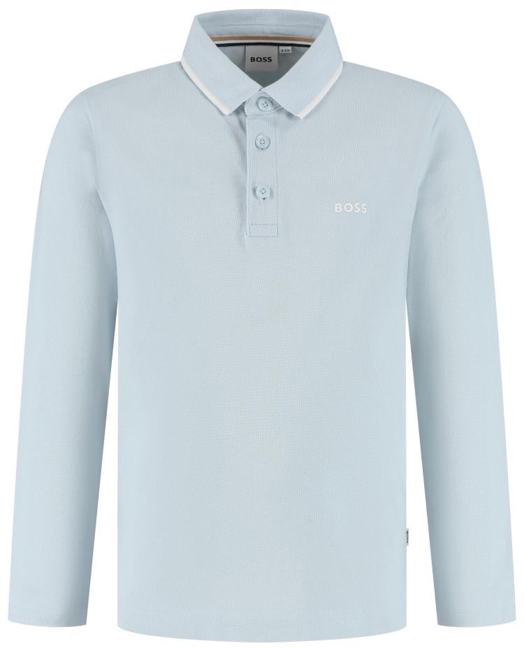 Boss Polo Lange Mouwen Blauw