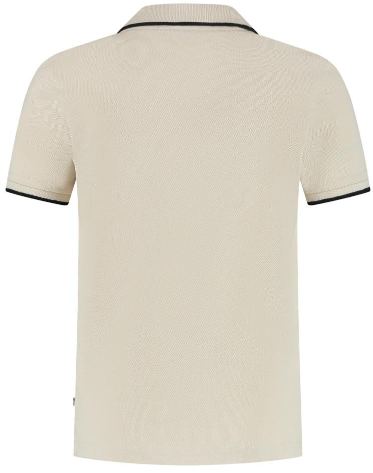 Boss Polo Met Korte Mouwen Beige