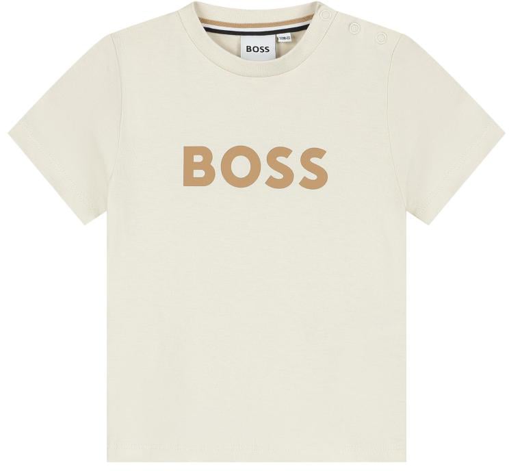 Boss T-shirt Korte Mouwen Beige