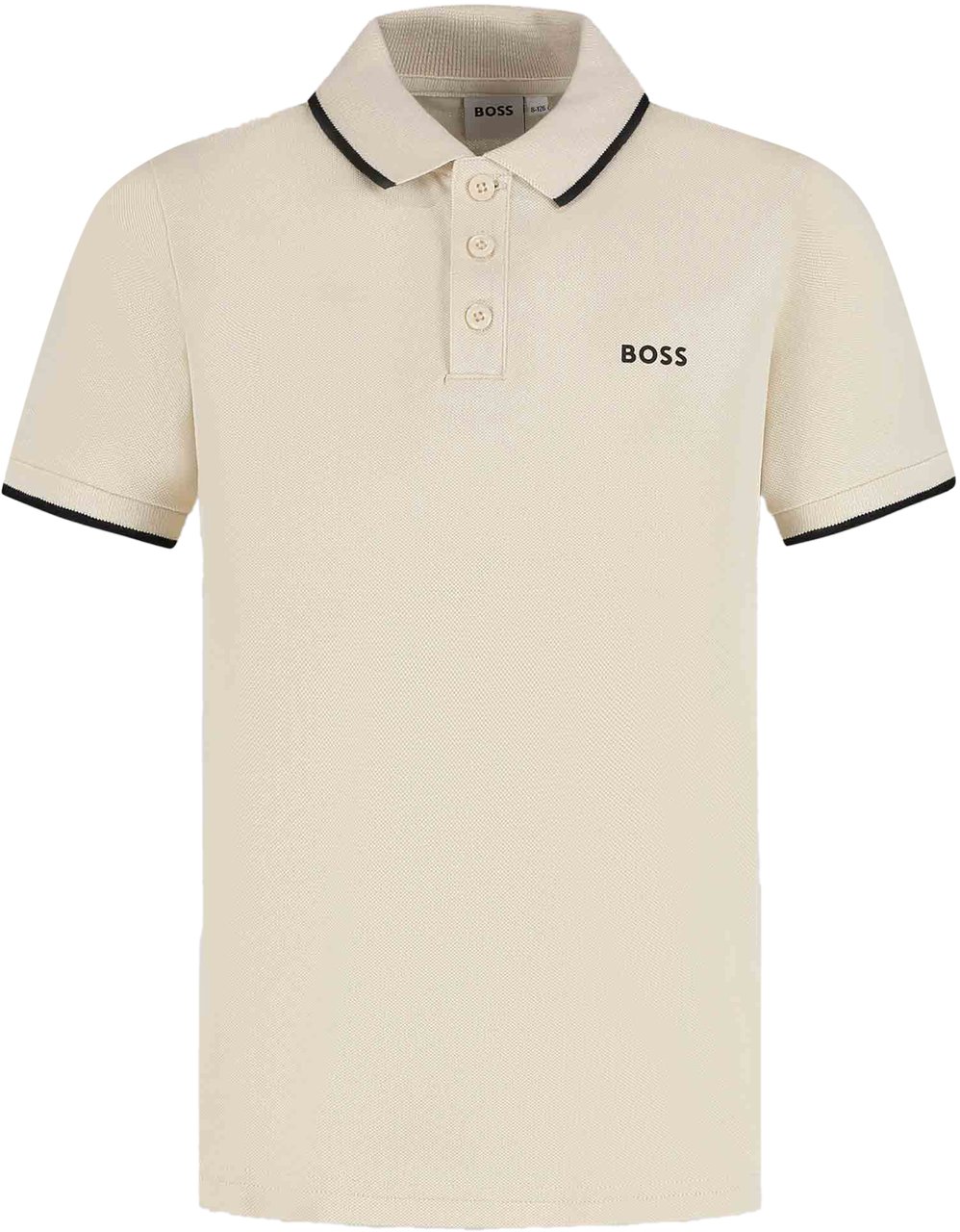 Boss Polo Met Korte Mouwen Beige