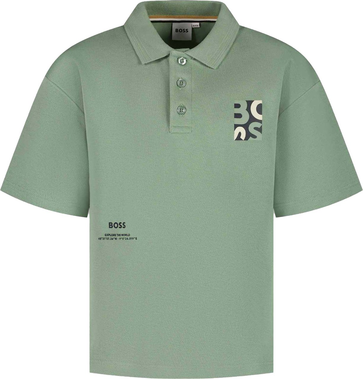 Boss Polo Met Korte Mouwen Groen